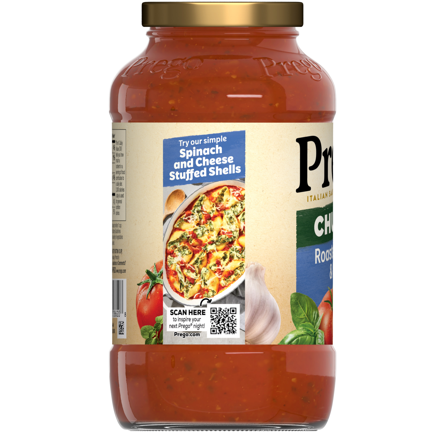 slide 3 of 8, Prego Chunky Roasted Garlic and Herb Pasta Sauce, 23.750 oz