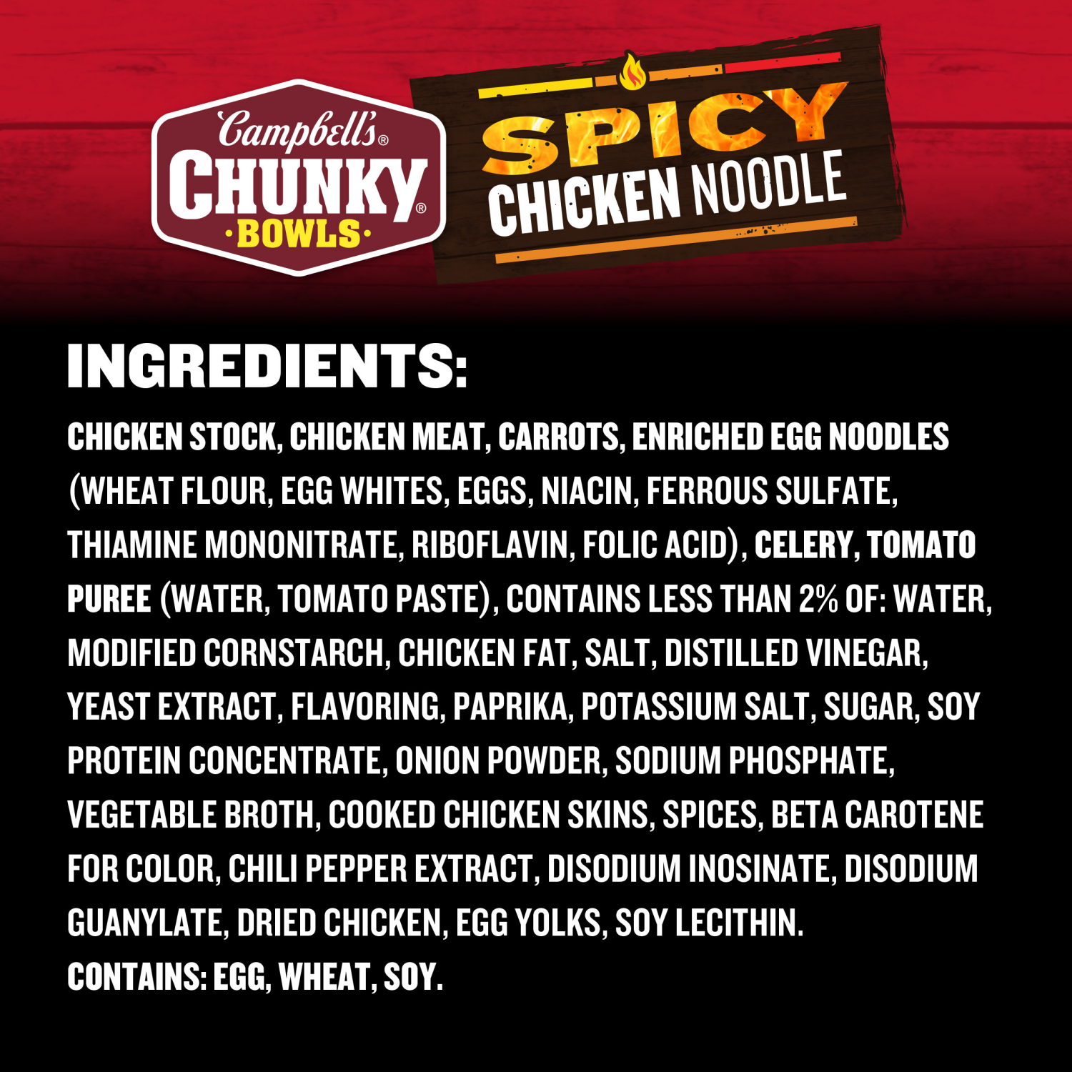 slide 2 of 4, Campbell's Campbell’s Chunky Spicy Chicken Noodle Soup, 15.25 oz Microwavable Bowl, 15.250 oz