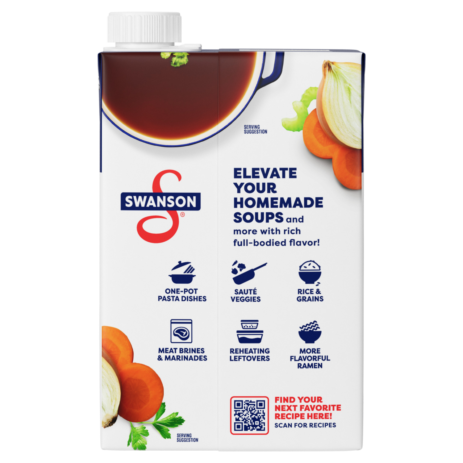 slide 5 of 8, Swanson Beef Stock, 48 oz Carton, 48.000 oz