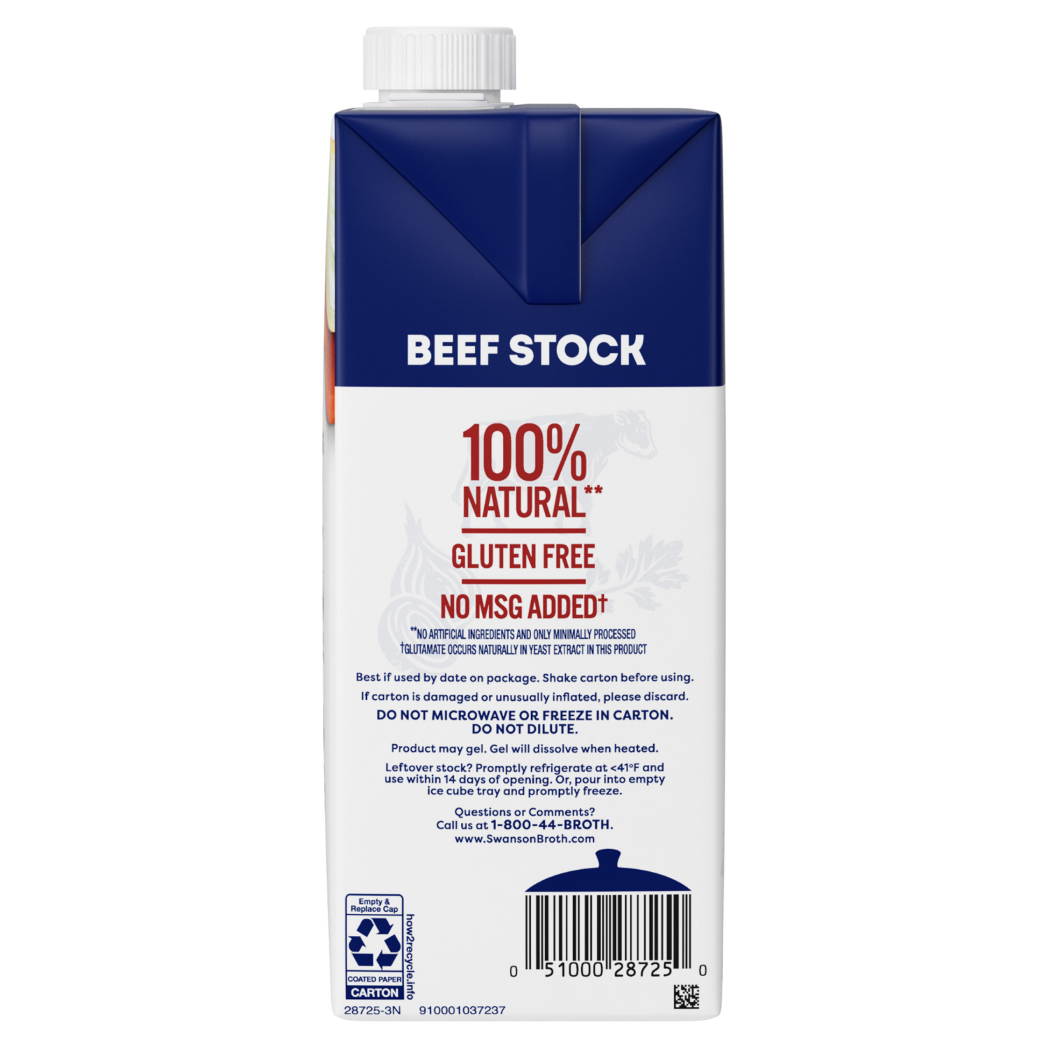 slide 3 of 8, Swanson Beef Stock, 48 oz Carton, 48.000 oz