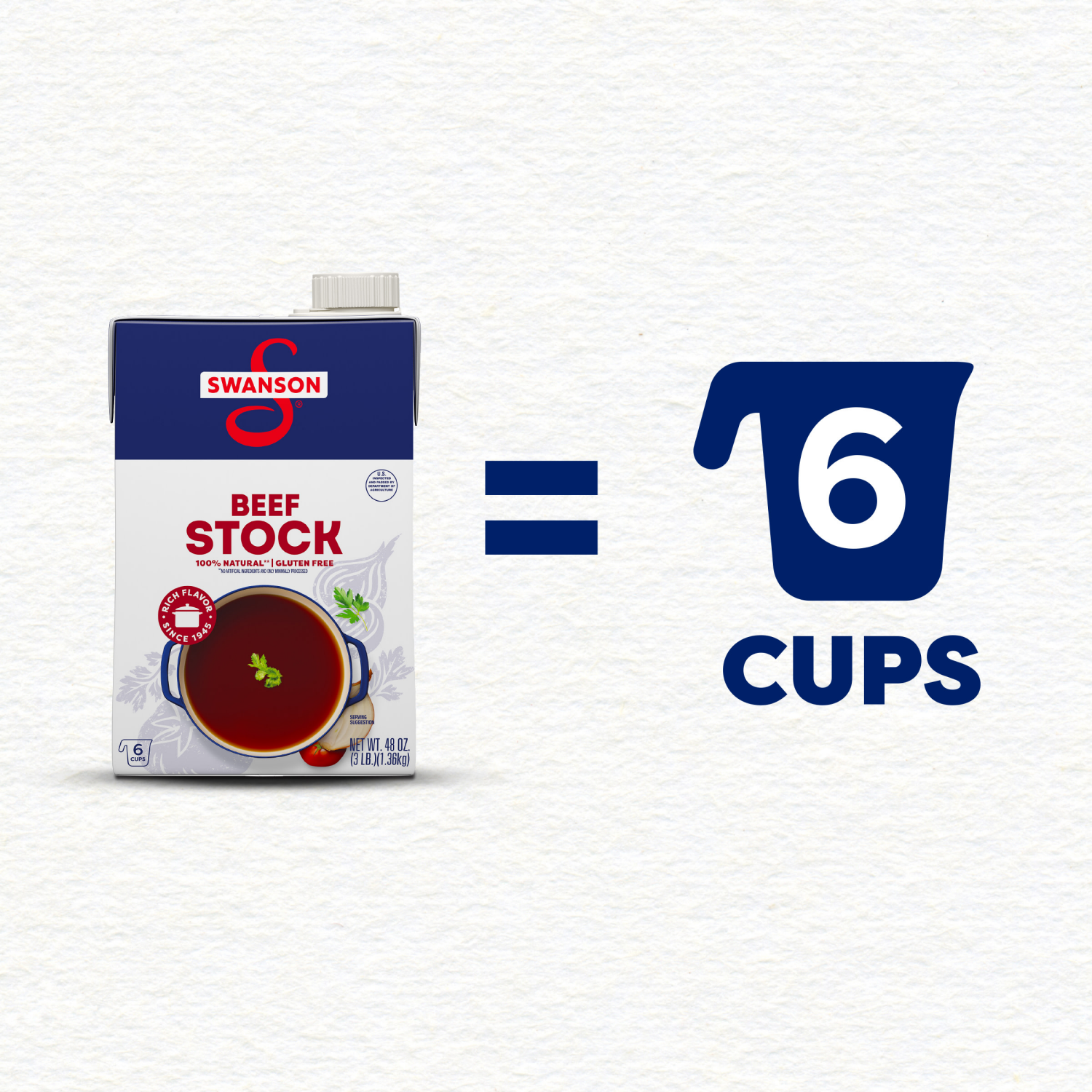 slide 7 of 8, Swanson Beef Stock, 48 oz Carton, 48.000 oz