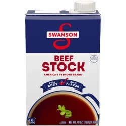 Swanson Beef Stock, 48 oz Carton