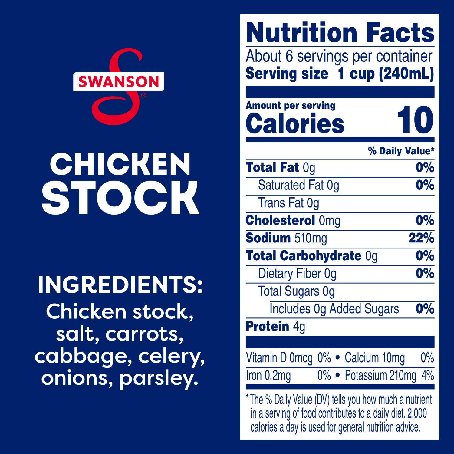 slide 2 of 5, Swanson Chicken Stock, 48 oz Carton, 48.000 oz