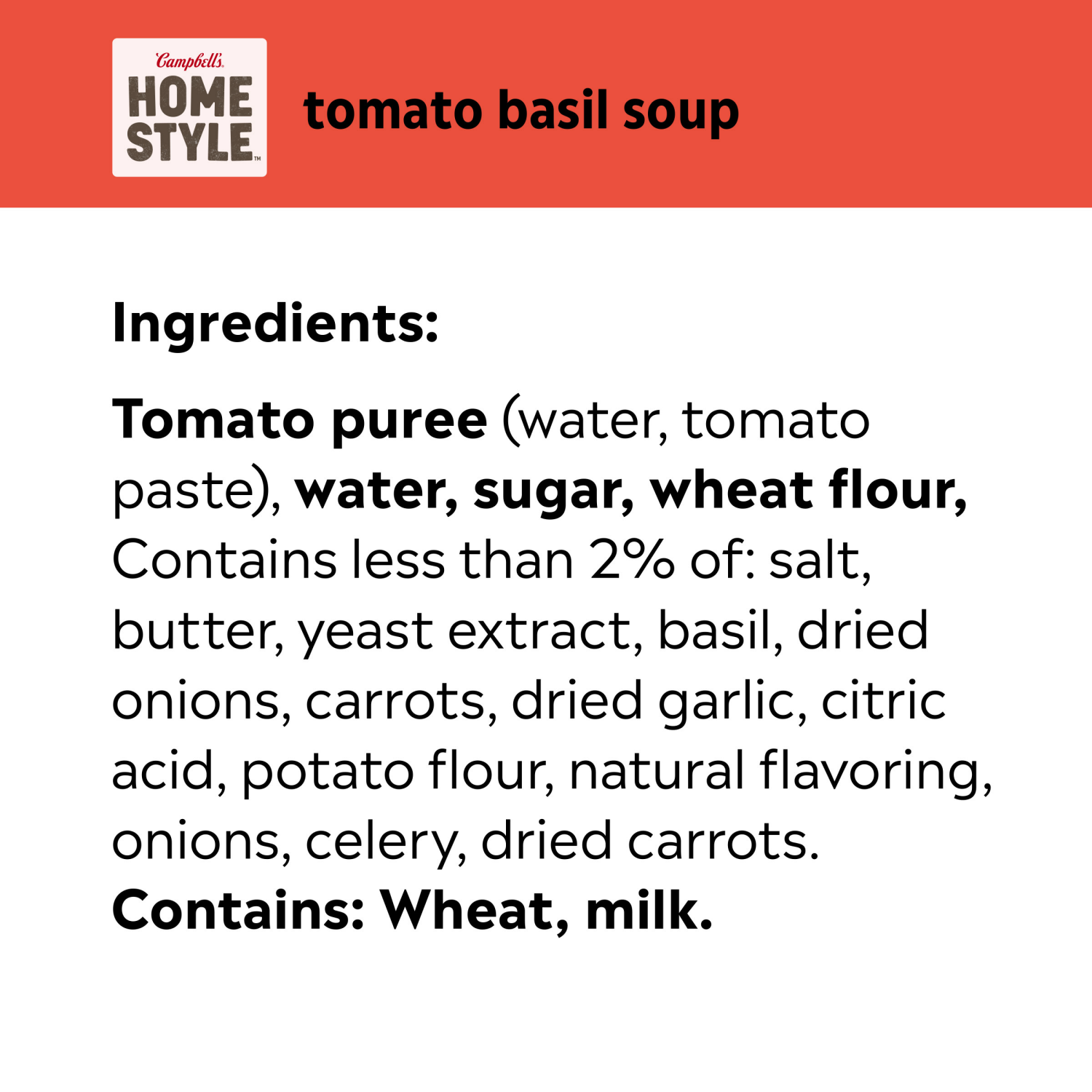 slide 3 of 6, Campbell's Campbell’s Homestyle Tomato Basil Soup, 16.3 oz Can, 16.300 oz