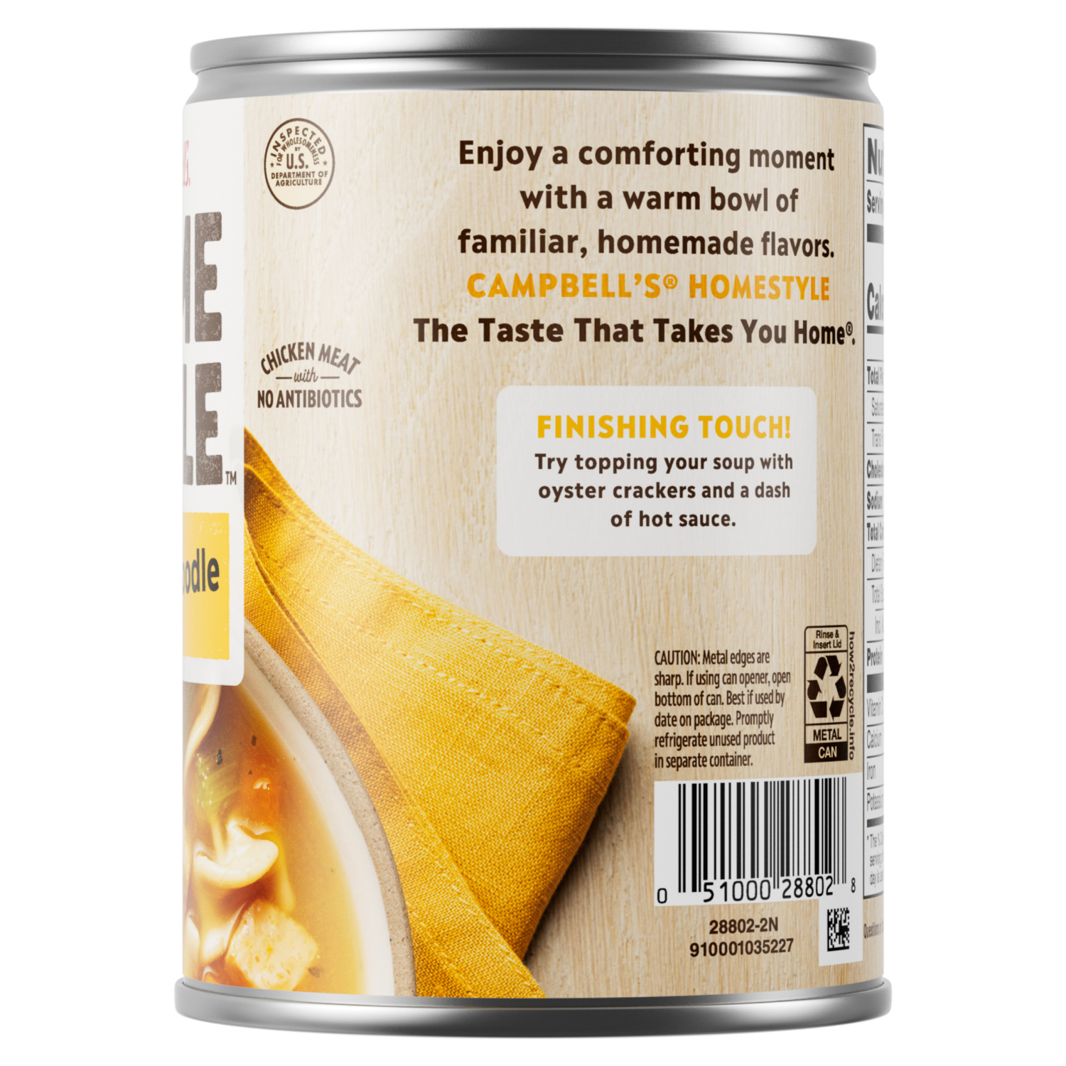 slide 4 of 4, Campbell's Homestyle Chicken Noodle Soup, 16.1 OZ Can, 16.100 oz