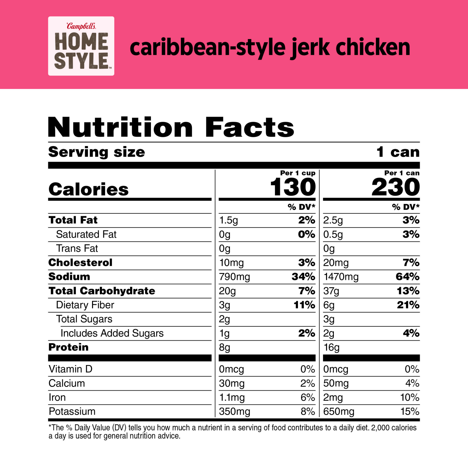 slide 3 of 3, CAMPBELLS Campbell's Homestyle Caribbean-Style Jerk Chicken Soup, 16.1 oz