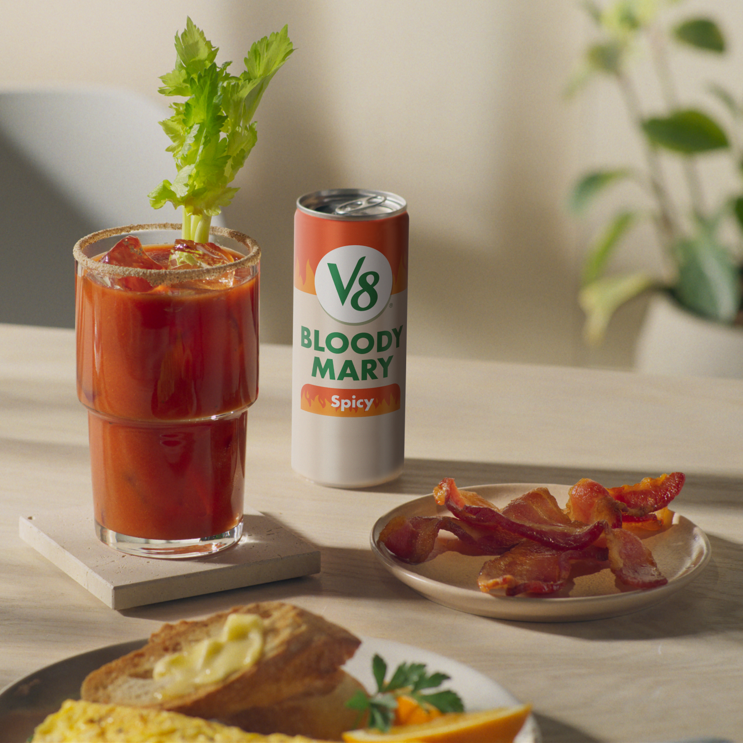 slide 4 of 5, V8 Bloody Mary Spicy Mix, 48.000 fl oz