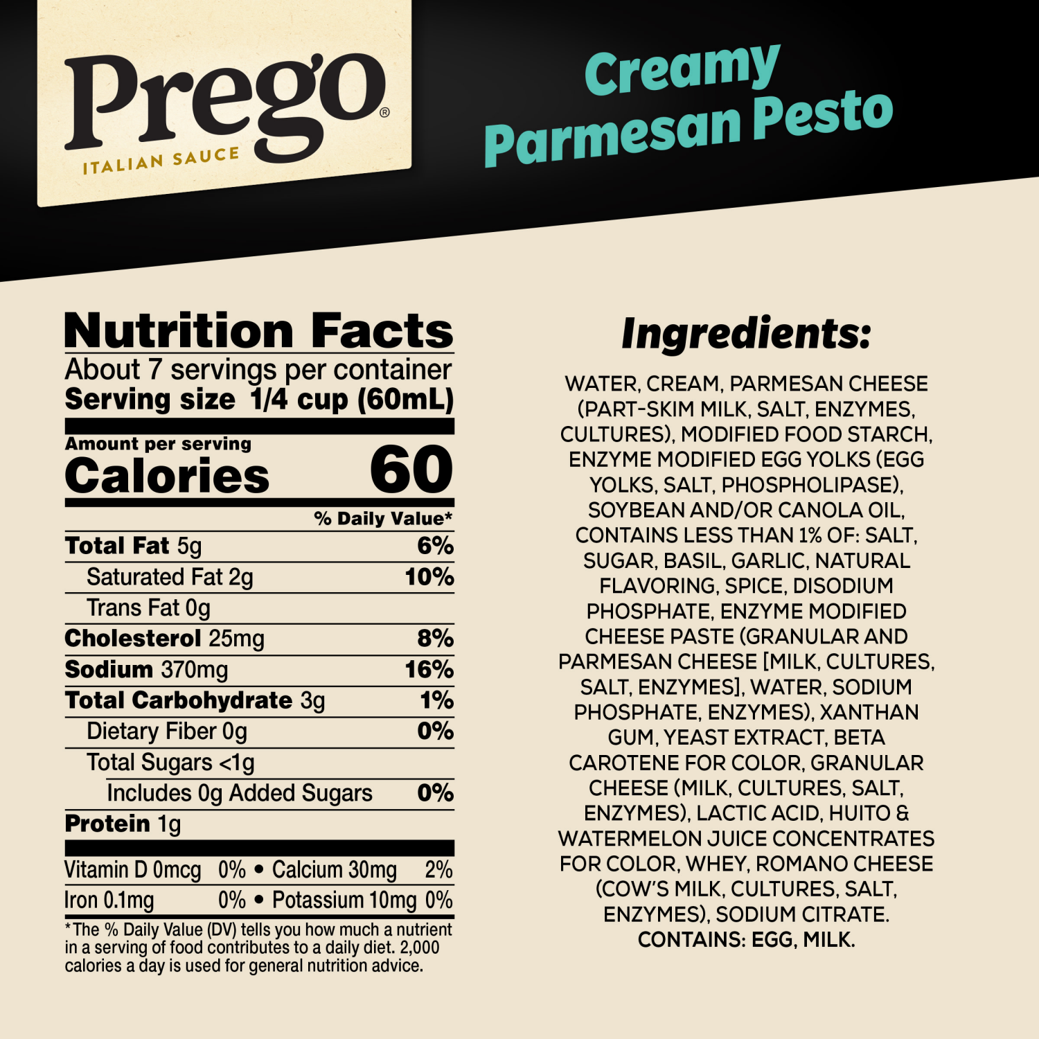slide 4 of 8, Prego Creamy Parmesan Pesto Pasta Sauce, 14.5 oz Jar, 14.500 oz