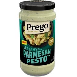 Prego Creamy Parmesan Pesto Pasta Sauce, 14.5 oz Jar