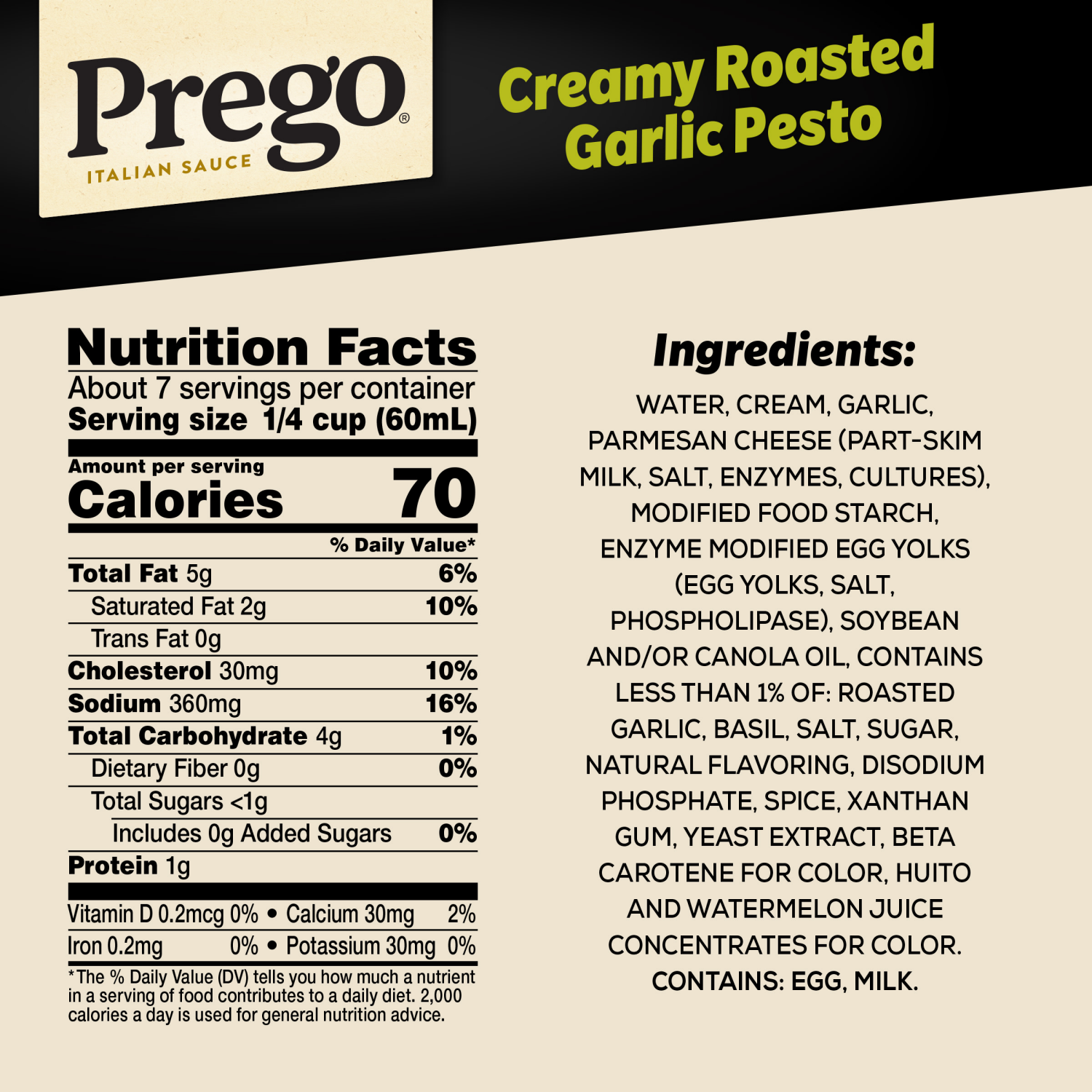 slide 4 of 8, Prego Creamy Roasted Garlic Pesto Pasta Sauce, 14.5 oz Jar, 14.500 oz
