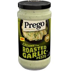 Prego Creamy Roasted Garlic Pesto Pasta Sauce, 14.5 oz Jar