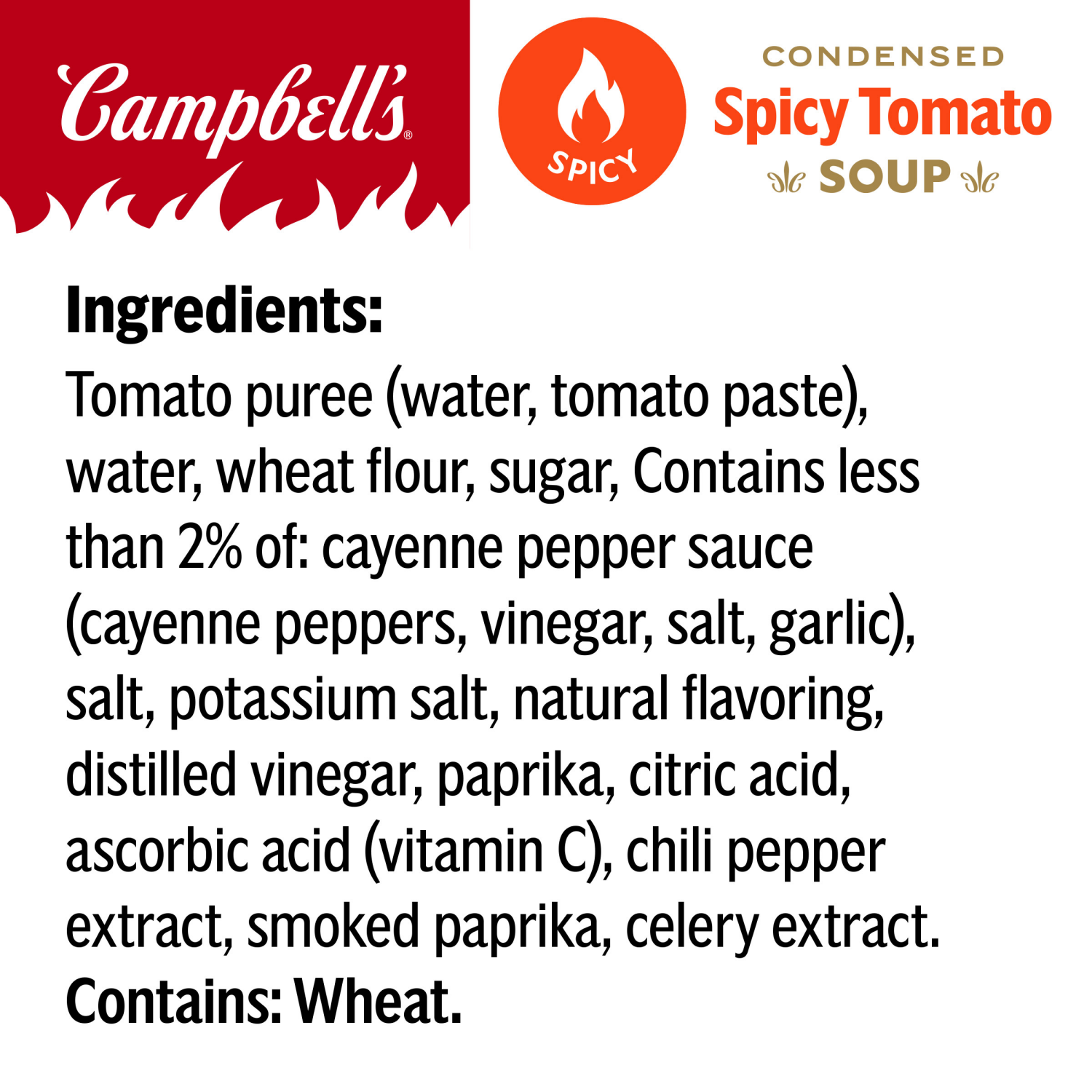 slide 4 of 7, Campbell's Condensed Spicy Tomato Soup, 10.5 oz Can, 10.5 oz