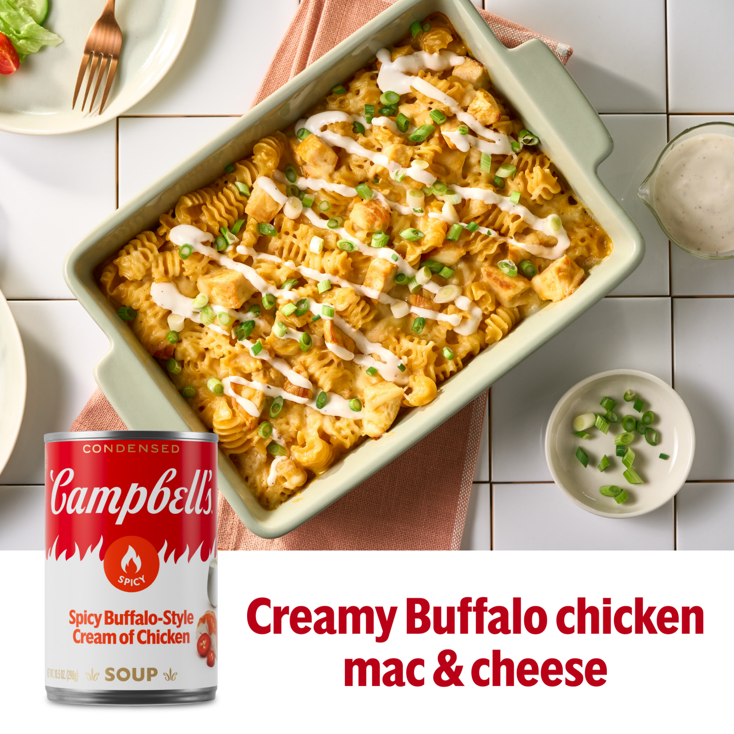 slide 7 of 8, CAMPBELLS Campbell's Condensed Spicy Buffalo-Style Cream of Chicken Soup, 10.5 oz