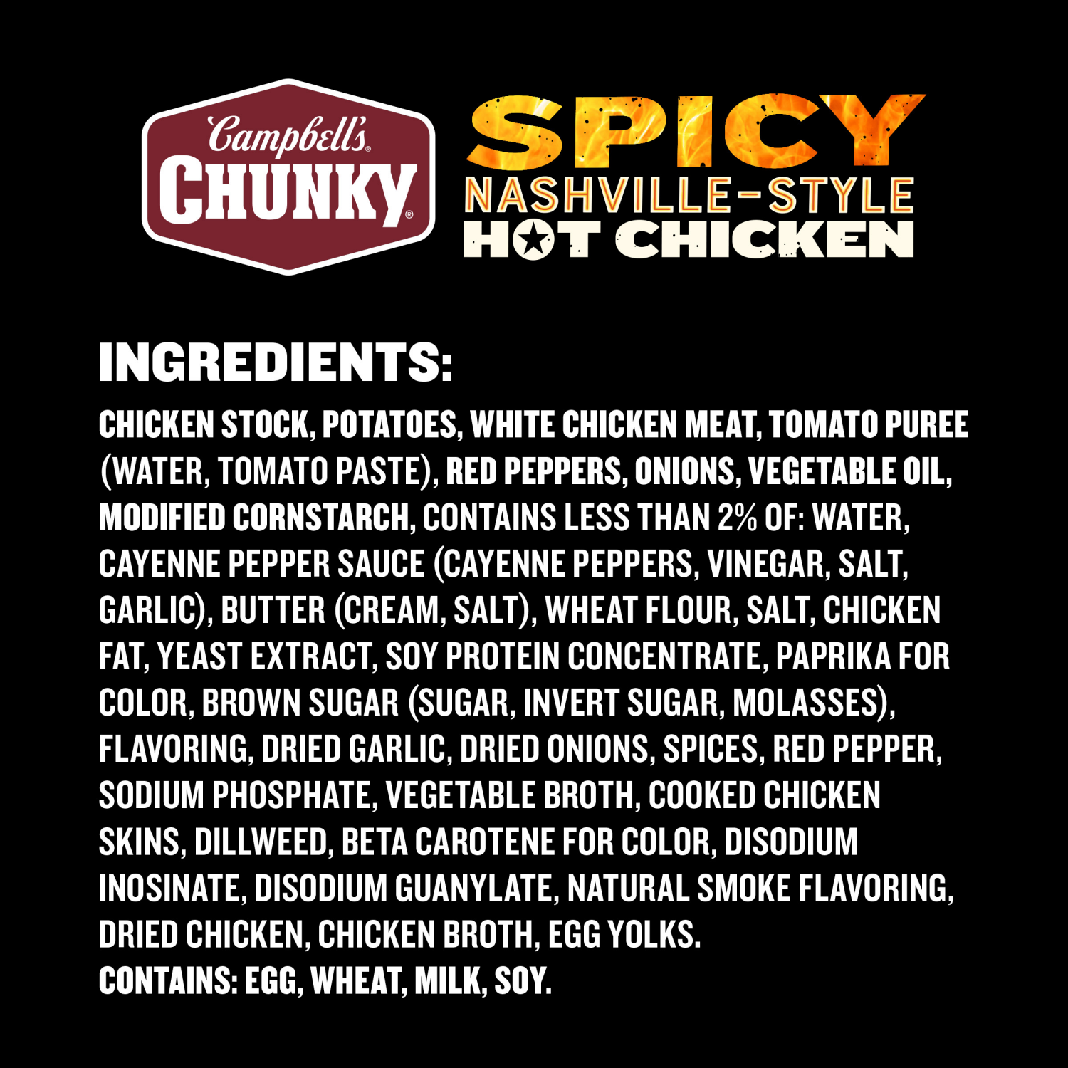 slide 2 of 8, Campbells Chunky Soup, Spicy Nashville-Style Hot Chicken Soup, 18.8 oz