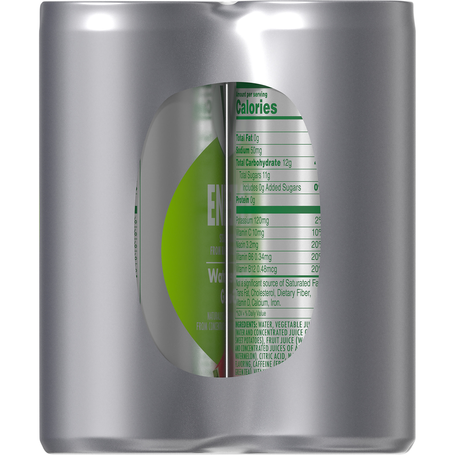 slide 2 of 8, V8 Energy Watermelon Guava Energy Drink, 8 fl oz Can (6 Pack), 48.000 fl oz