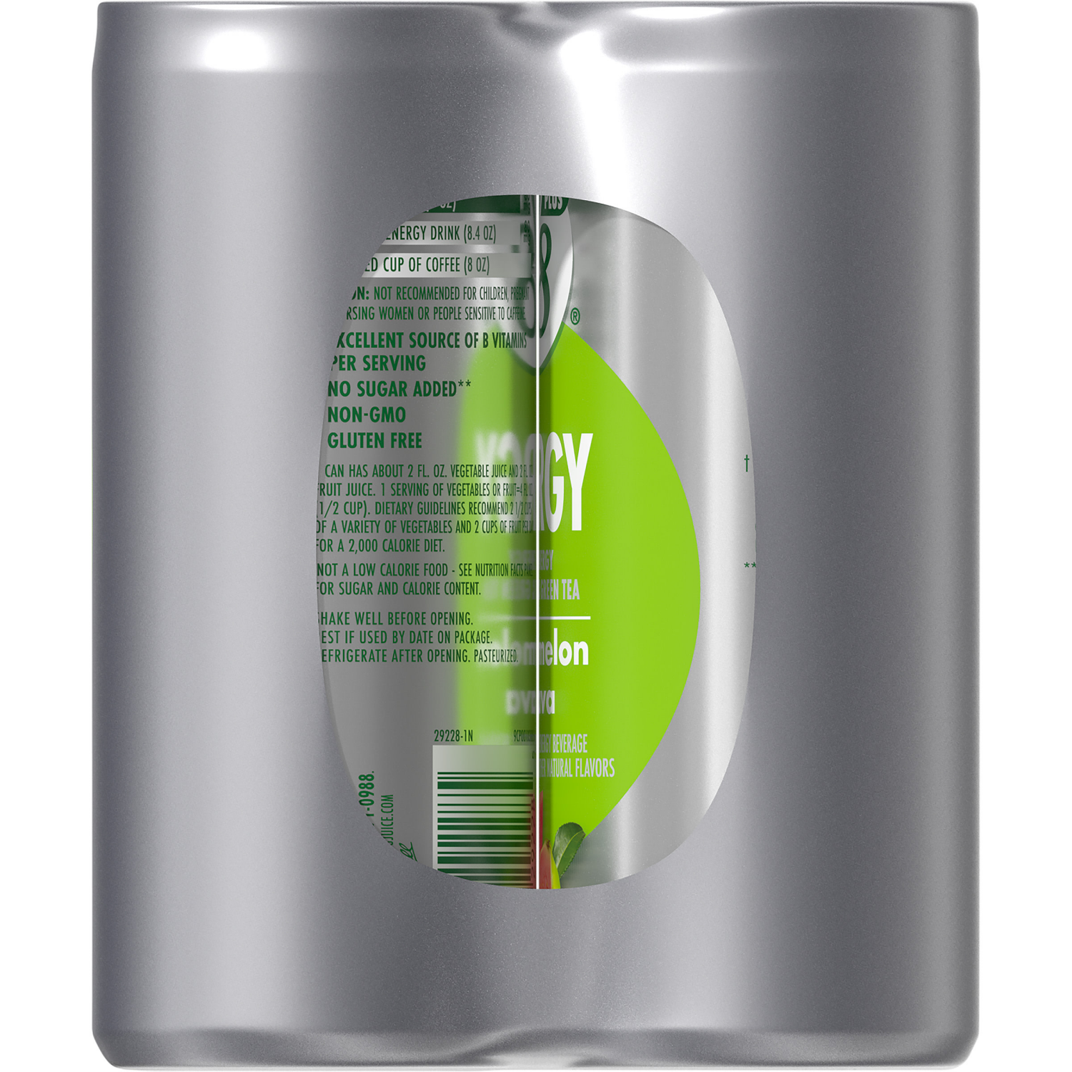 slide 4 of 8, V8 Energy Watermelon Guava Energy Drink, 8 fl oz Can (6 Pack), 48.000 fl oz