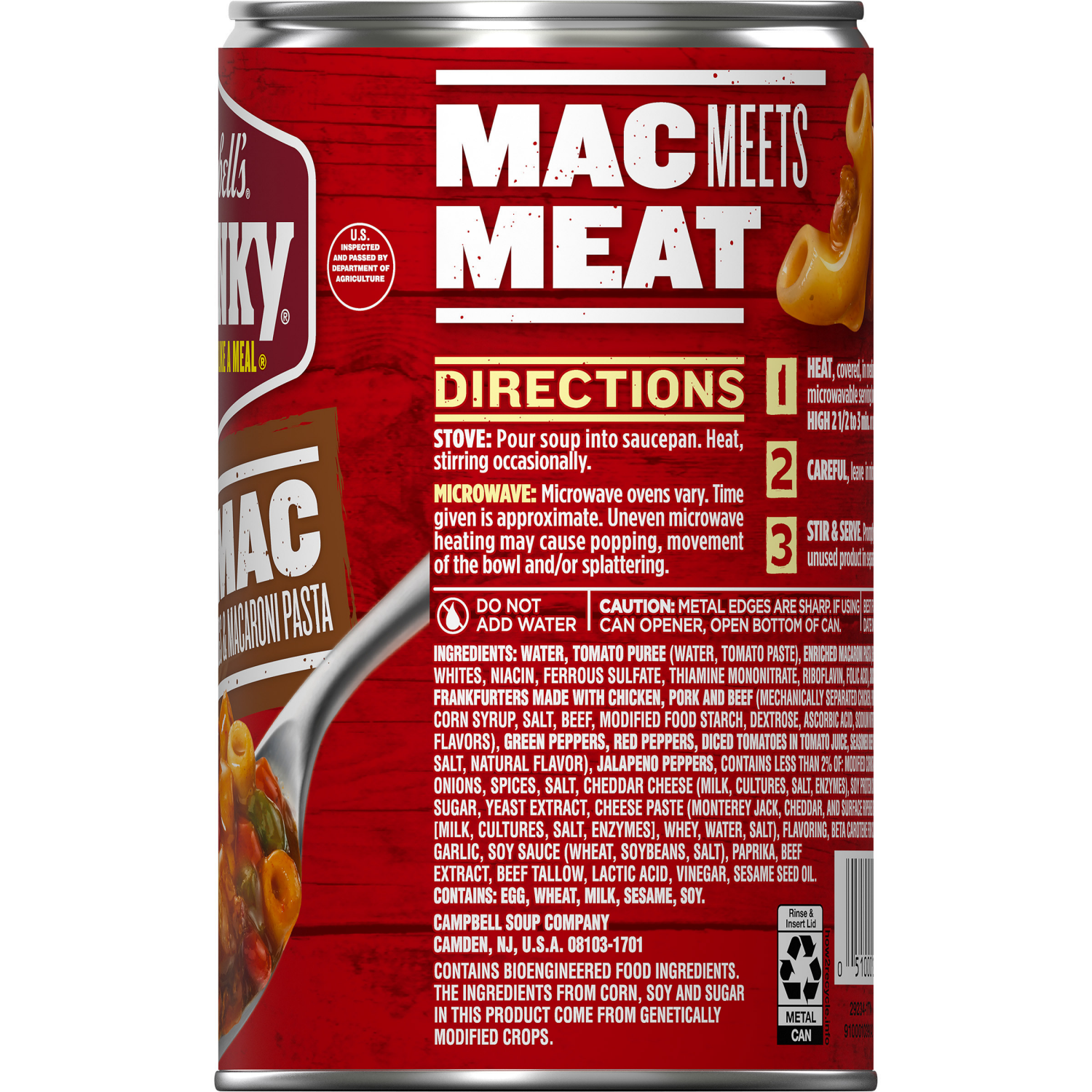 slide 4 of 6, Campbell's Campbell’s Chunky Chili Dog Mac Soup, 18.8 oz Can, 18.800 oz