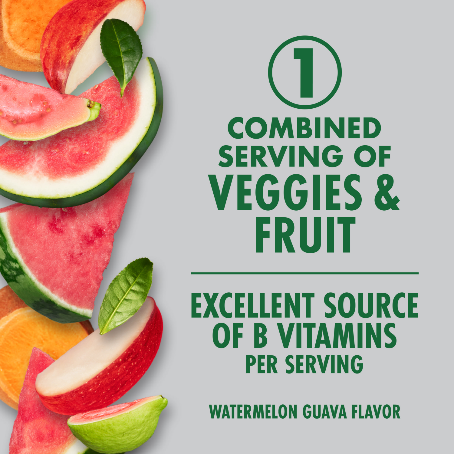 slide 7 of 8, V8 +Energy Watermelon Guava Juice Energy Drink, 11.5 fl oz Can, 11.5 fl oz