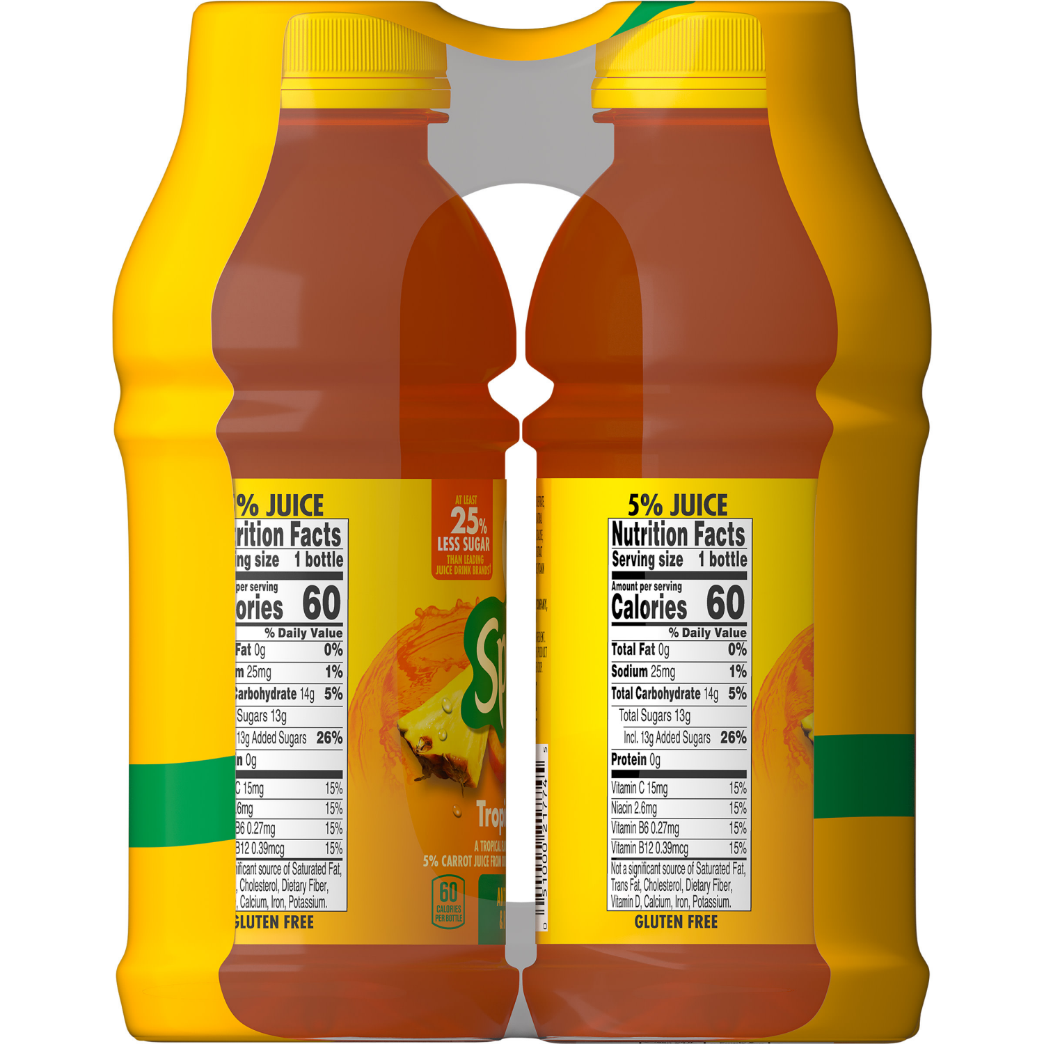 slide 2 of 8, V8 Splash Tropical Blend Flavored Beverage, 12 fl oz Bottle (6 Pack), 72.000 fl oz