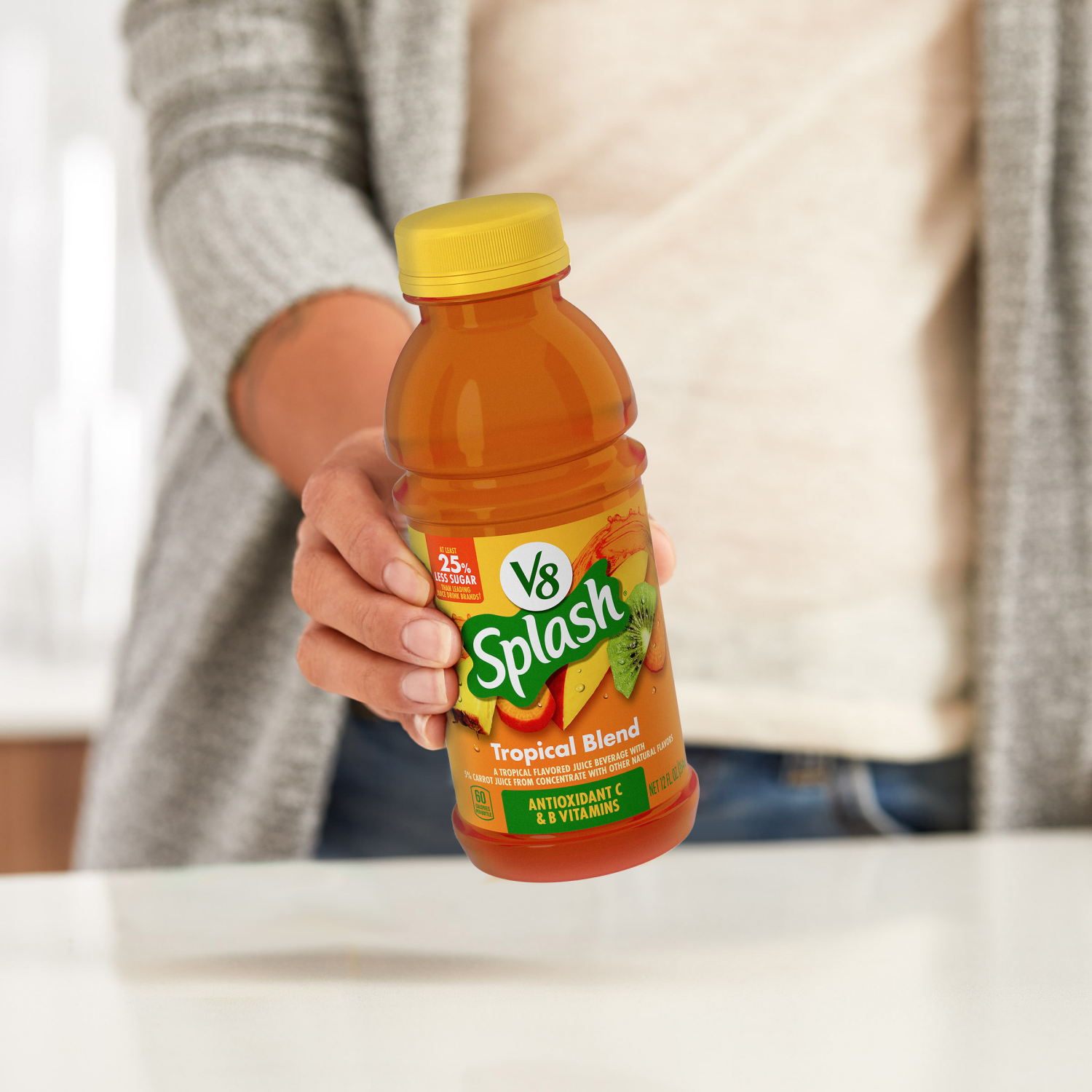 slide 6 of 8, V8 Splash Tropical Blend Flavored Beverage, 12 fl oz Bottle (6 Pack), 72.000 fl oz