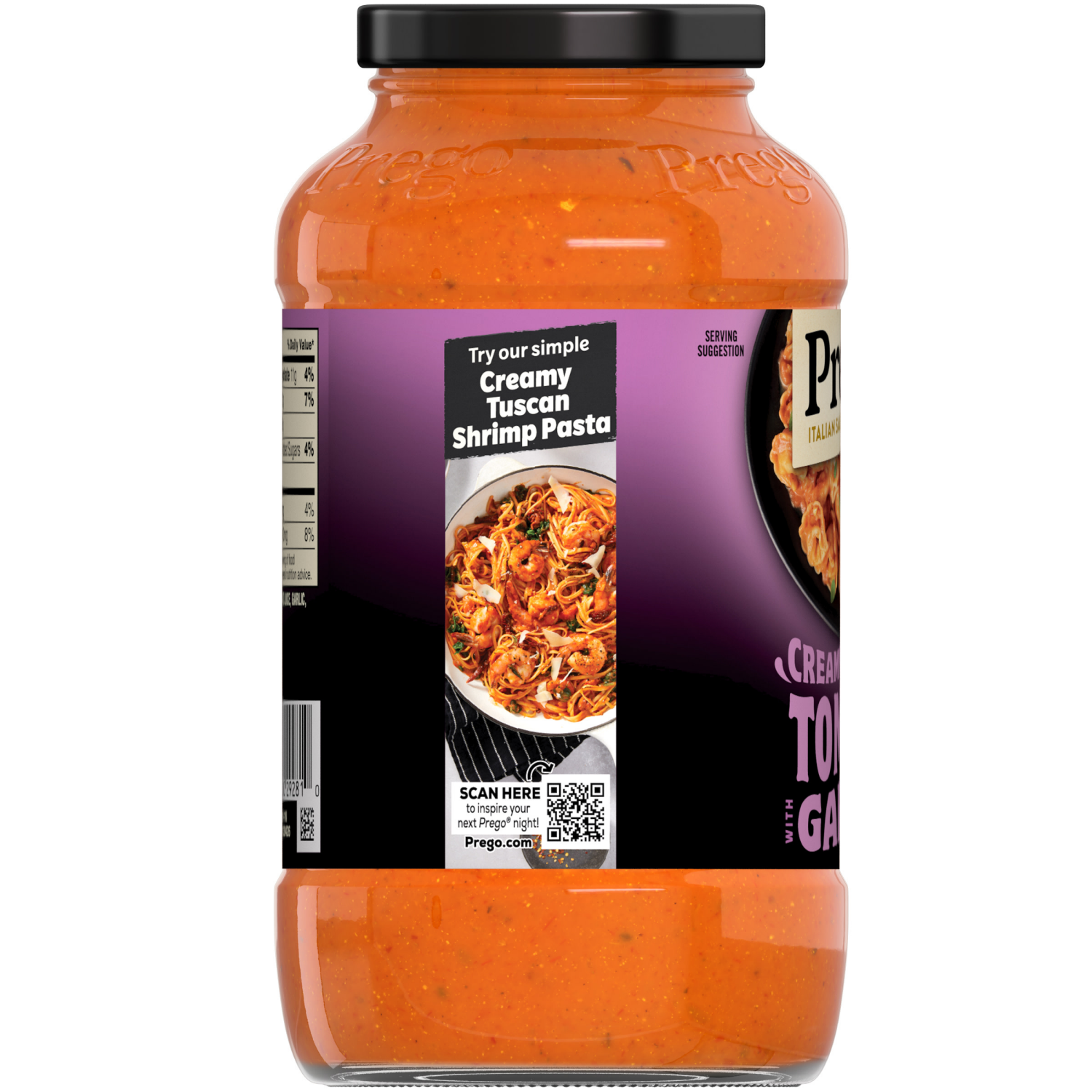 slide 3 of 8, Prego Creamy Tomato Garlic Sauce, 23.75 oz