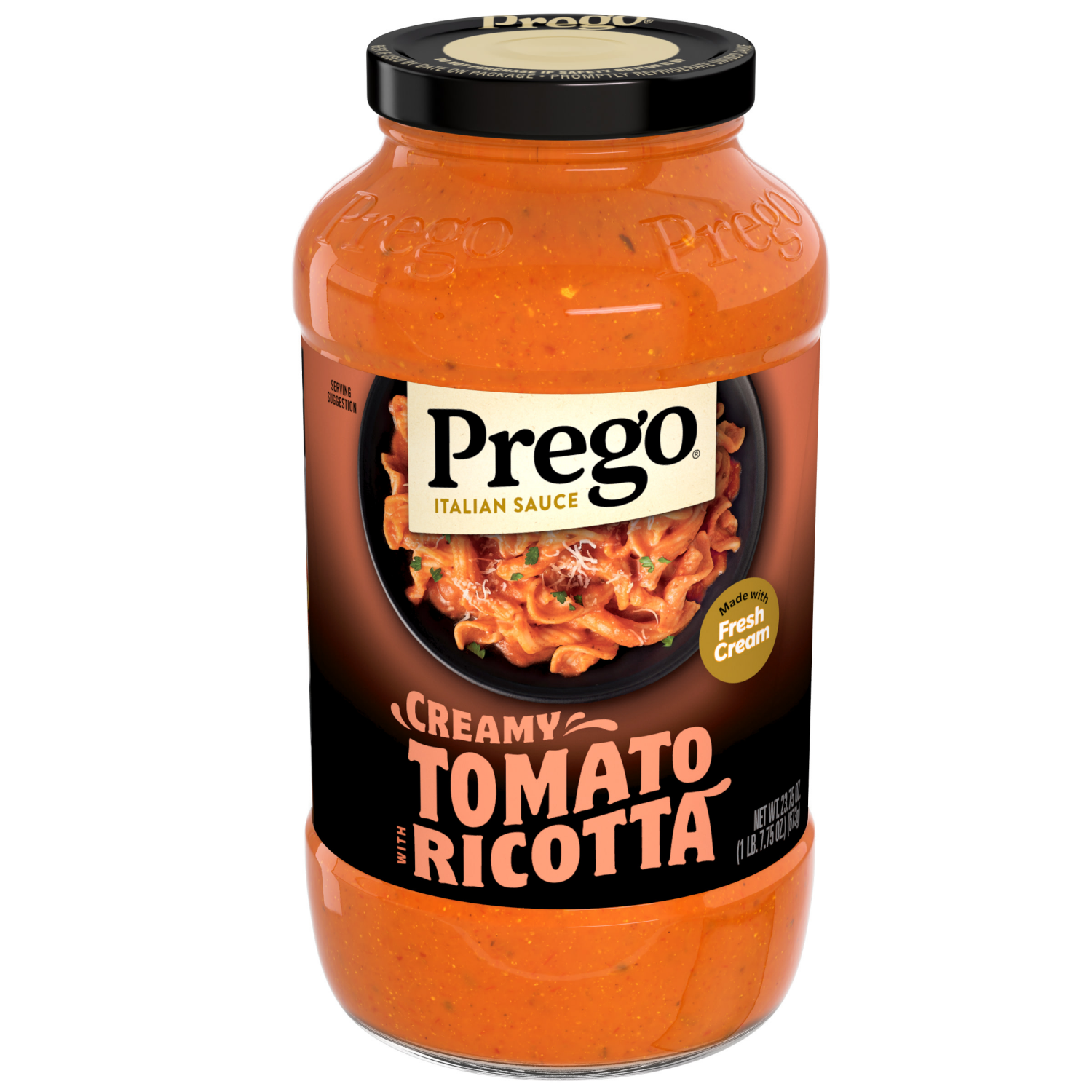 slide 1 of 8, Prego Creamy Tomato Ricotta, 23.75 oz