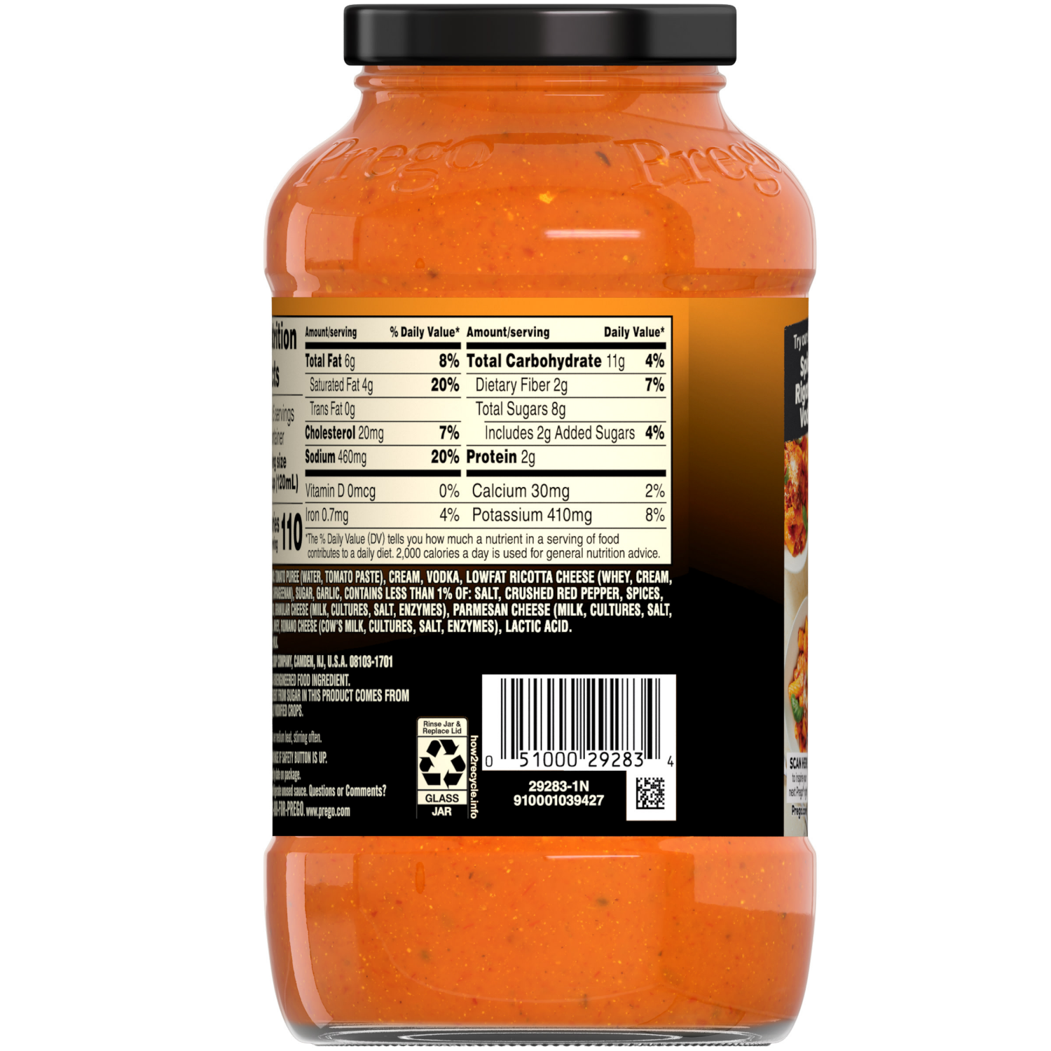 slide 5 of 8, Prego Spicy Vodka Sauce, 23.75 oz