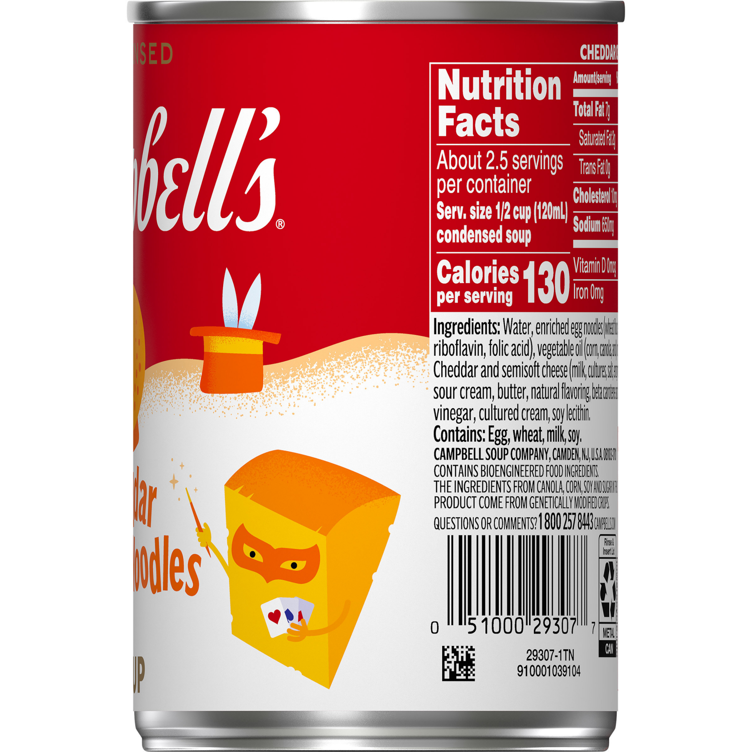 slide 5 of 6, Campbell's Campbell’s Condensed Kids Cheddar Cheesy Noodle Soup, 10.5 oz Can, 10.5 oz