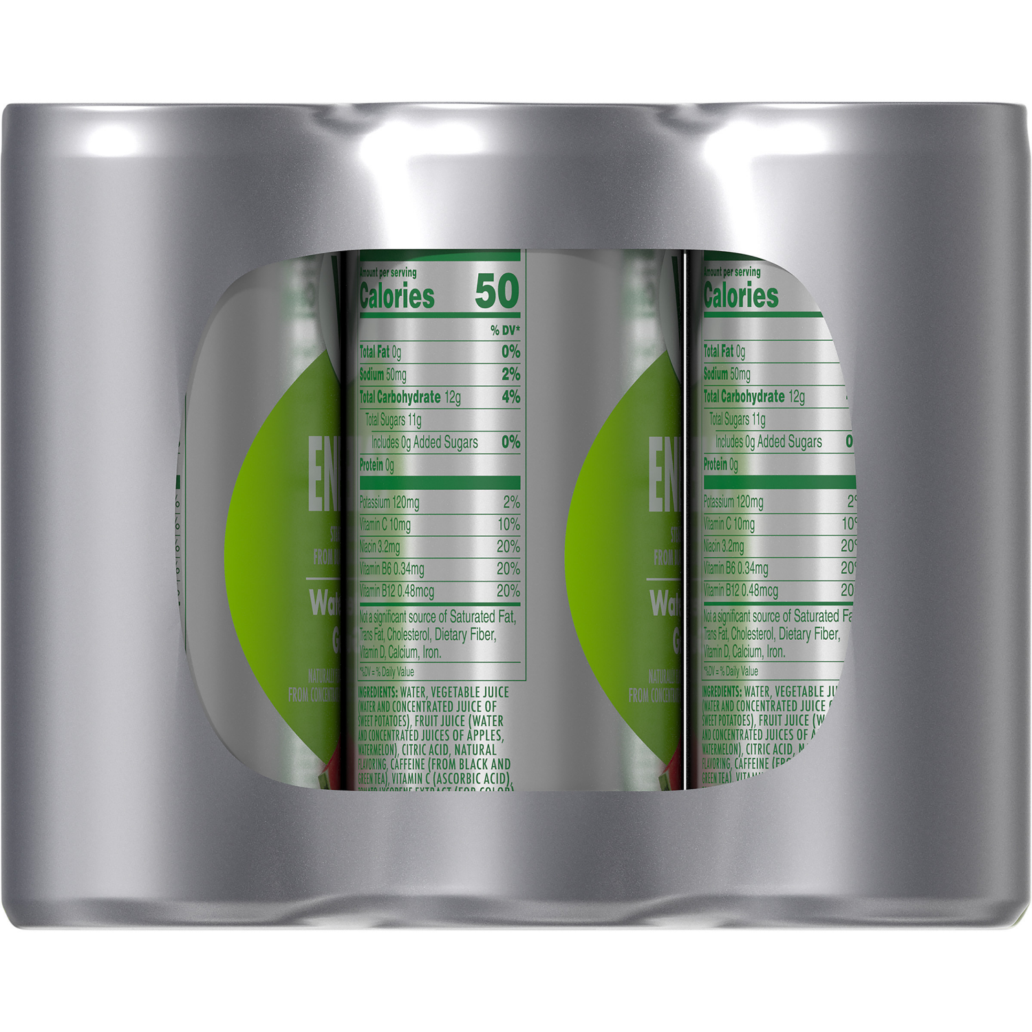 slide 2 of 5, V8 Energy Watermelon Guava Energy Drink, 8 fl oz Can (12 Pack), 96.000 fl oz