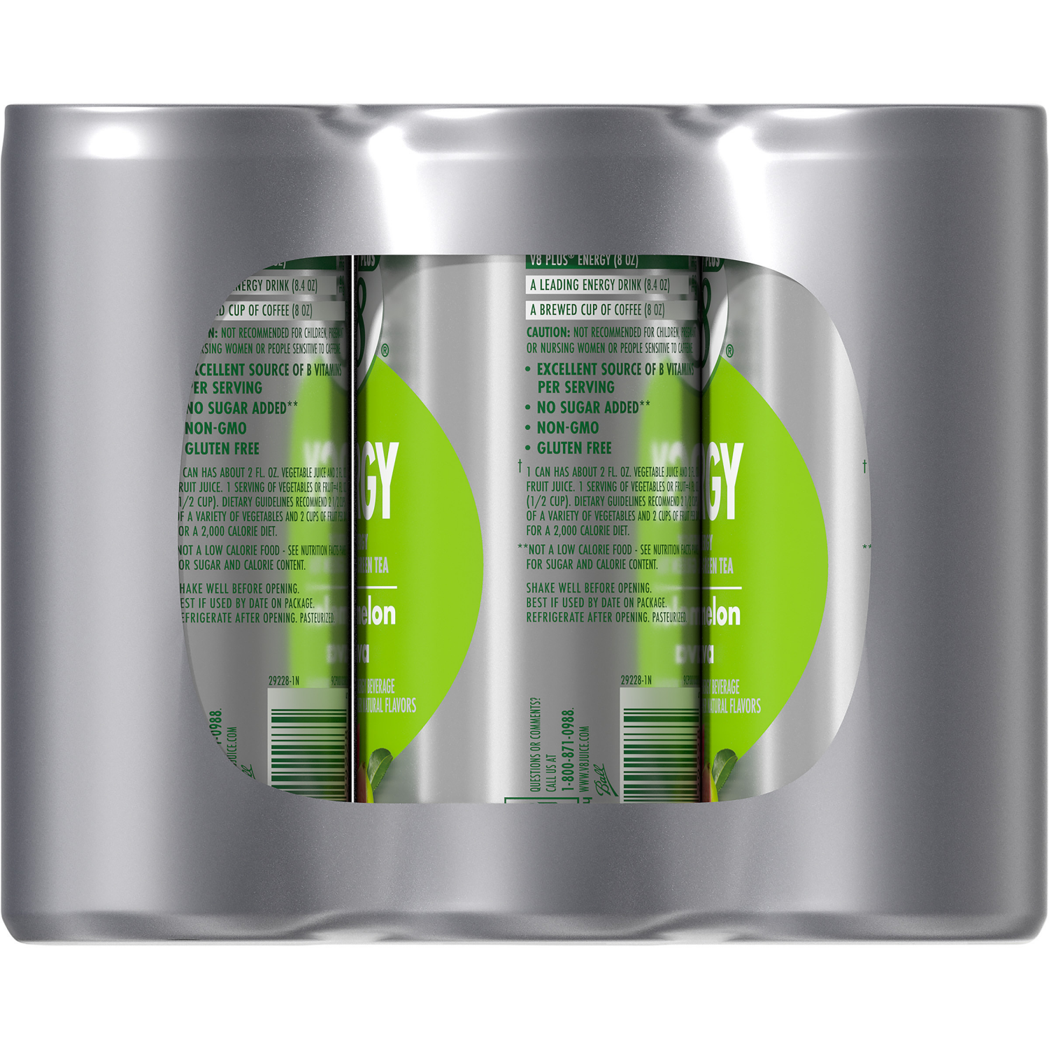 slide 3 of 5, V8 Energy Watermelon Guava Energy Drink, 8 fl oz Can (12 Pack), 96.000 fl oz