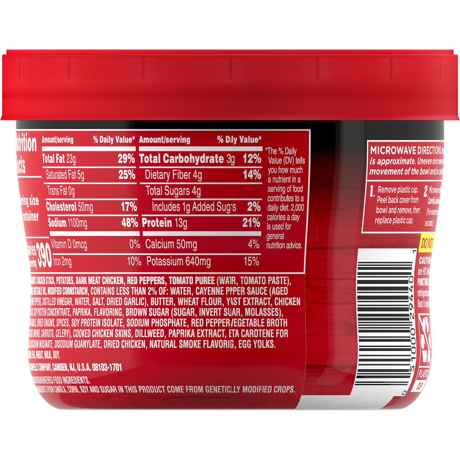 slide 4 of 6, Campbell's Campbell’s Chunky Spicy Nashville-Style Hot Chicken Soup, 15.25 oz Bowl, 15.250 oz