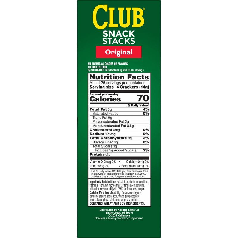 slide 2 of 12, Club Snack Stacks Crackers Original - 12.5oz/6ct, 12.5 oz, 6 ct