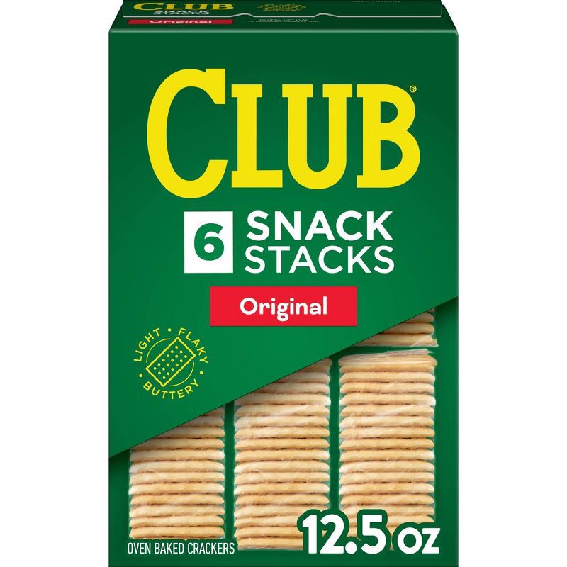 slide 1 of 10, Club Snack Stacks Crackers Original - 12.5oz/6ct, 12.5 oz, 6 ct