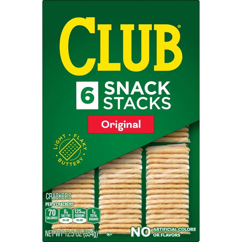slide 11 of 12, Club Snack Stacks Crackers Original - 12.5oz/6ct, 12.5 oz, 6 ct