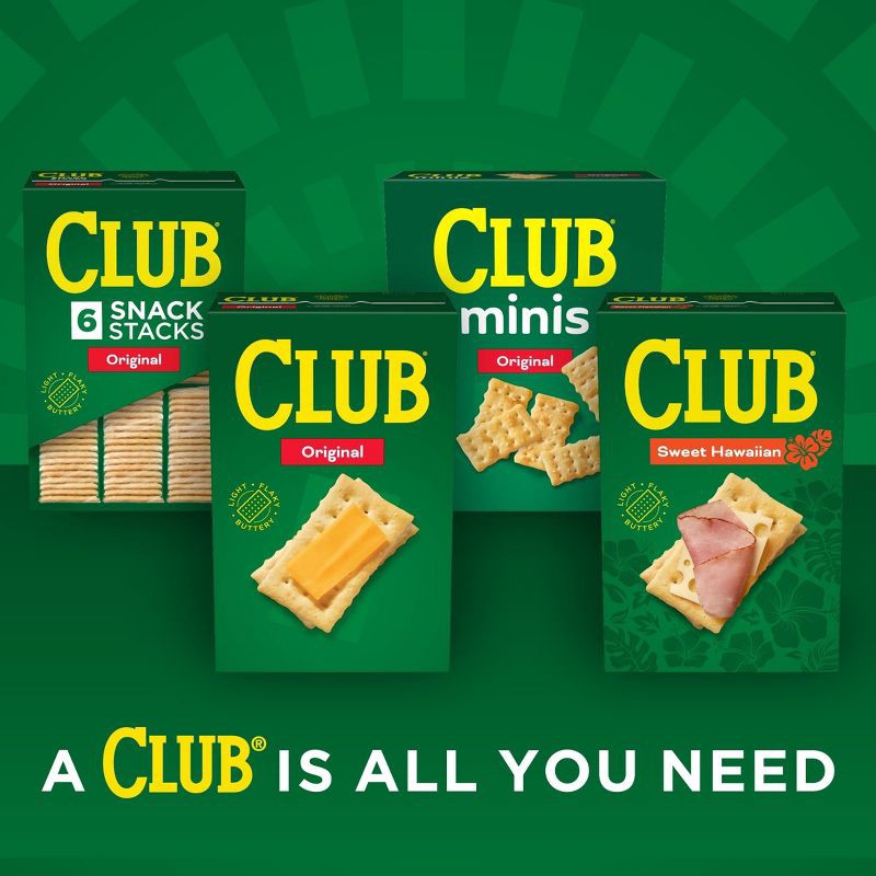 slide 10 of 12, Club Snack Stacks Crackers Original - 12.5oz/6ct, 12.5 oz, 6 ct
