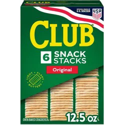 Club Snack Stacks Crackers Original - 12.5oz/6ct