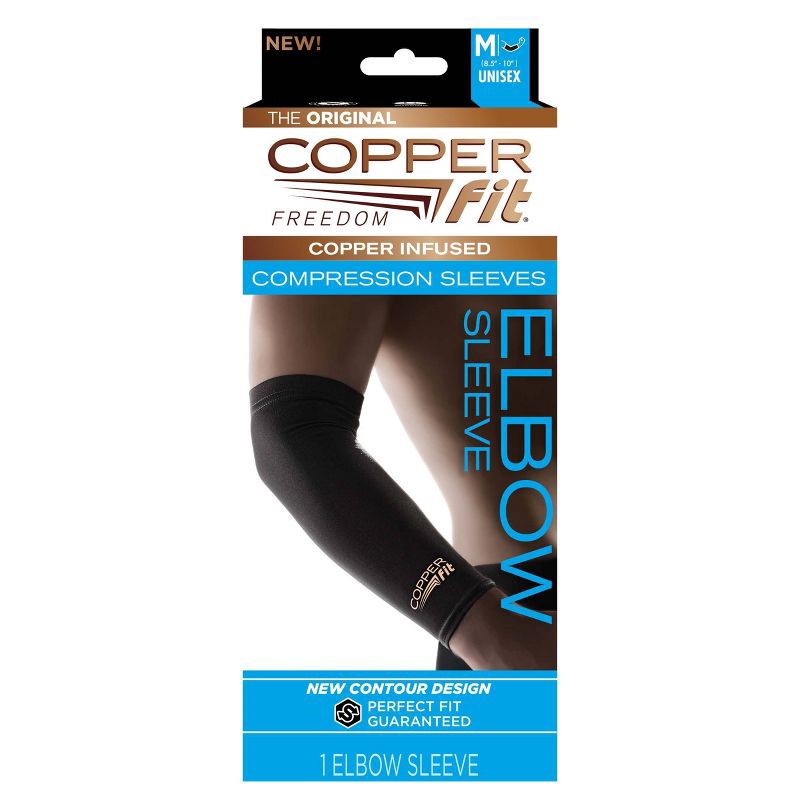 slide 1 of 3, Copper Fit Sport Elbow - Medium, 1 ct