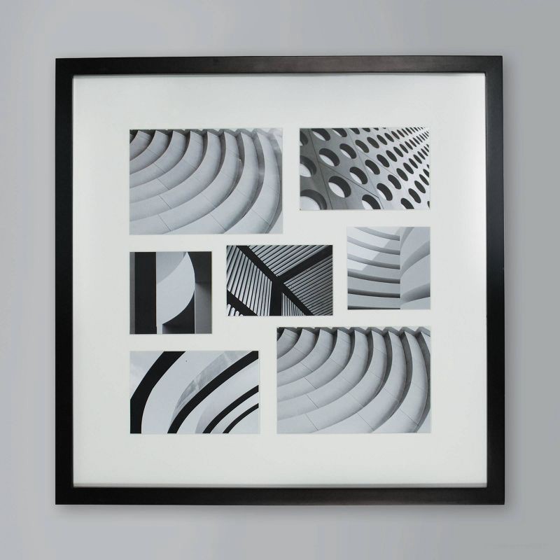 slide 2 of 6, Thin Collage Frame Holds 7 Multi Size Photos Black - Room Essentials, 1 ct