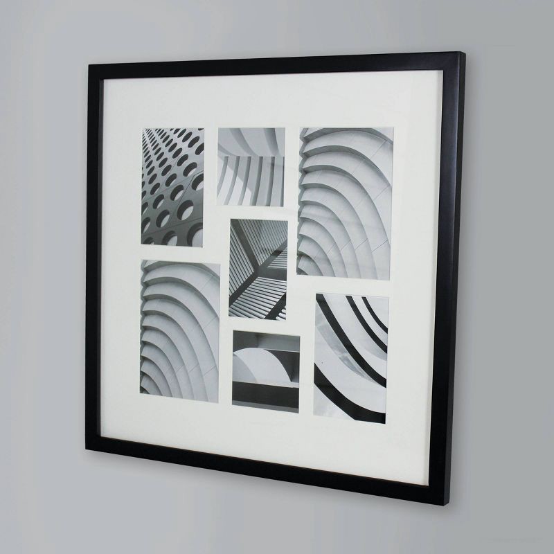 slide 3 of 6, Thin Collage Frame Holds 7 Multi Size Photos Black - Room Essentials, 1 ct