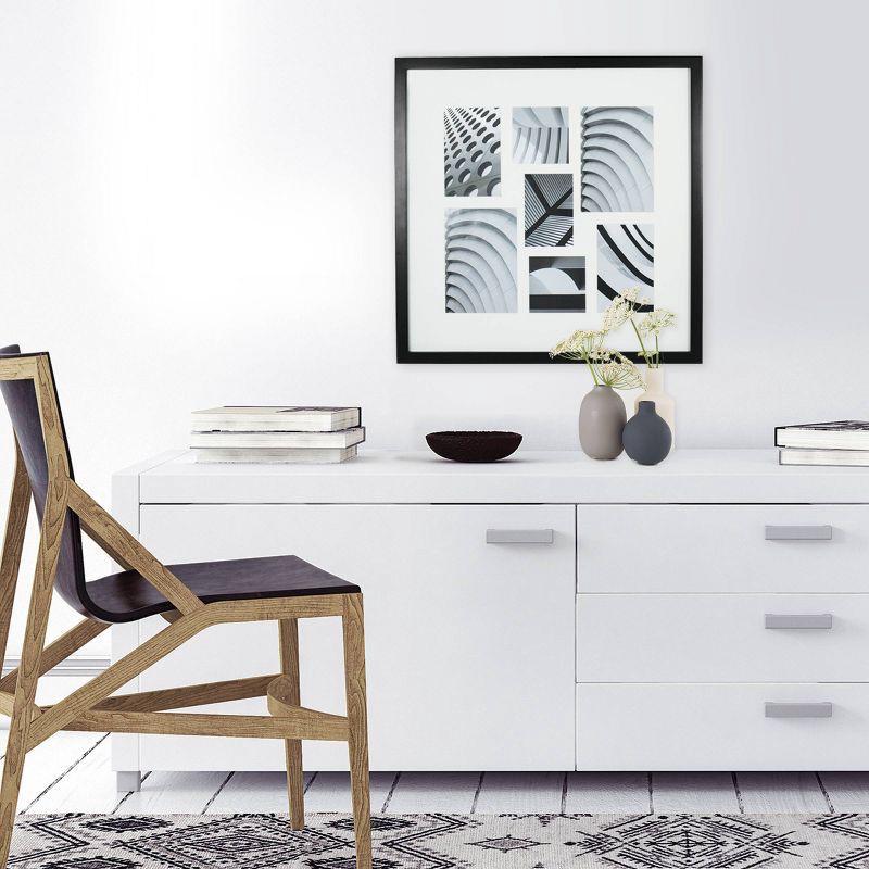 slide 6 of 6, Thin Collage Frame Holds 7 Multi Size Photos Black - Room Essentials, 1 ct