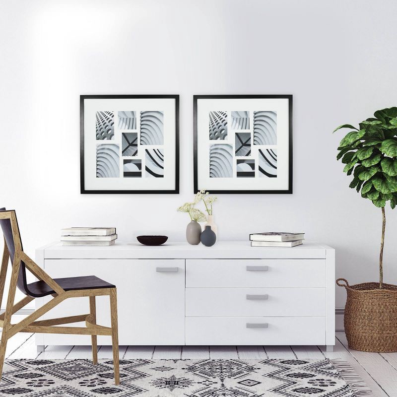 slide 4 of 6, Thin Collage Frame Holds 7 Multi Size Photos Black - Room Essentials, 1 ct