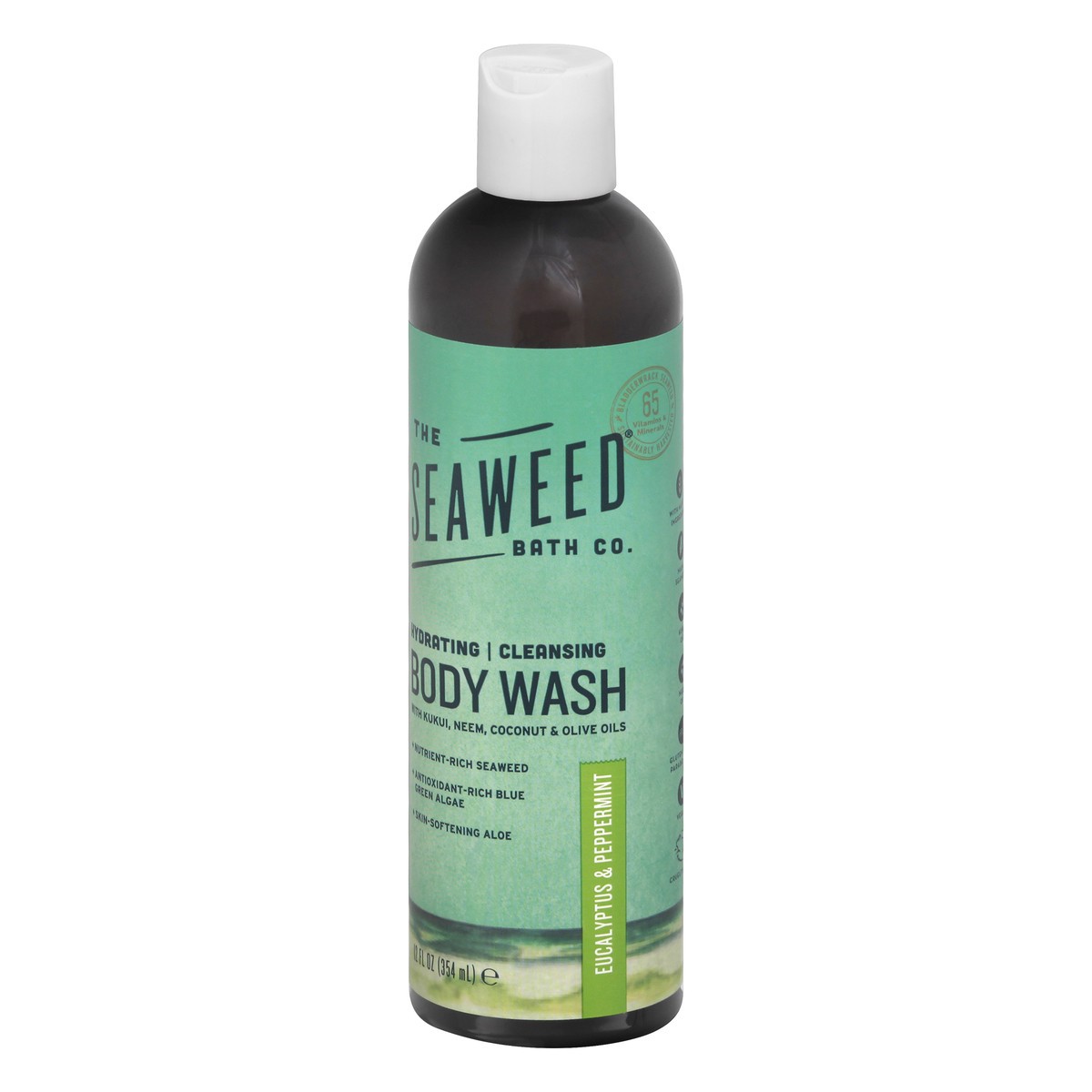 slide 3 of 9, The Seaweed Bath Hydrating Cleansing Eucalyptus & Peppermint Body Wash 12 oz, 12 oz