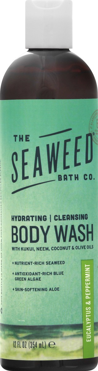 slide 6 of 9, The Seaweed Bath Hydrating Cleansing Eucalyptus & Peppermint Body Wash 12 oz, 12 oz