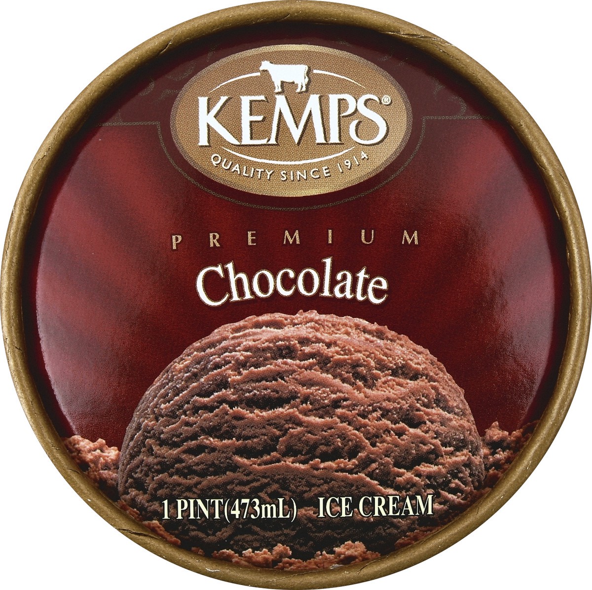 slide 3 of 3, Kemps Chocolate Ice Cream, 16 oz