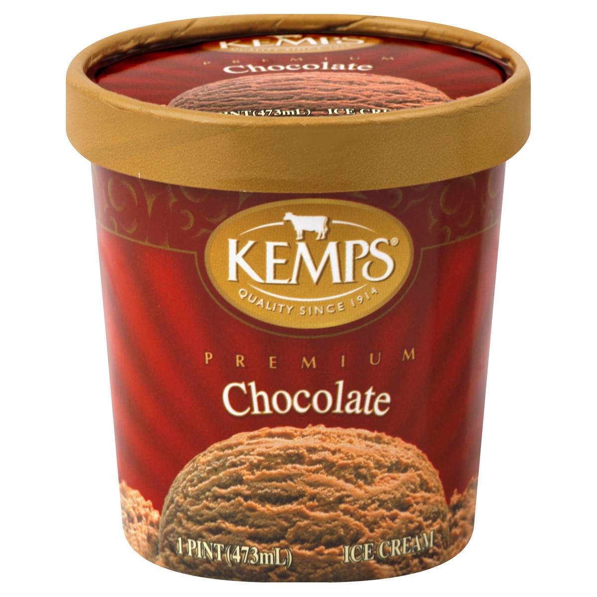 slide 2 of 3, Kemps Chocolate Ice Cream, 16 oz