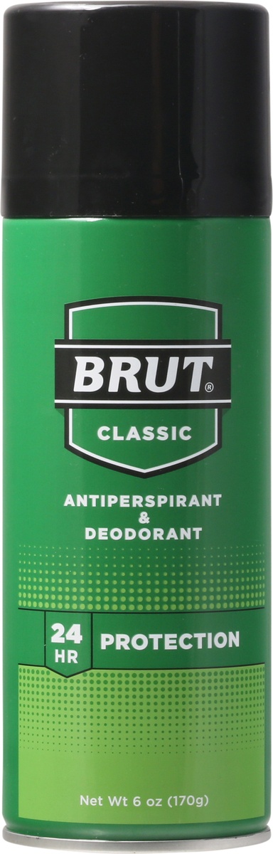 slide 6 of 9, Brut Aerosol Anti Perspirant, 6 oz