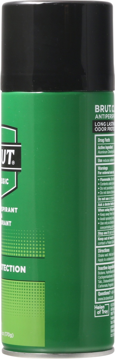 slide 8 of 9, Brut Aerosol Anti Perspirant, 6 oz