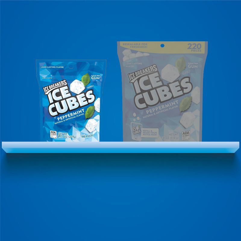 slide 6 of 6, Ice Breakers Ice Cubes Peppermint Sugar-Free Gum - 100ct, 100 ct