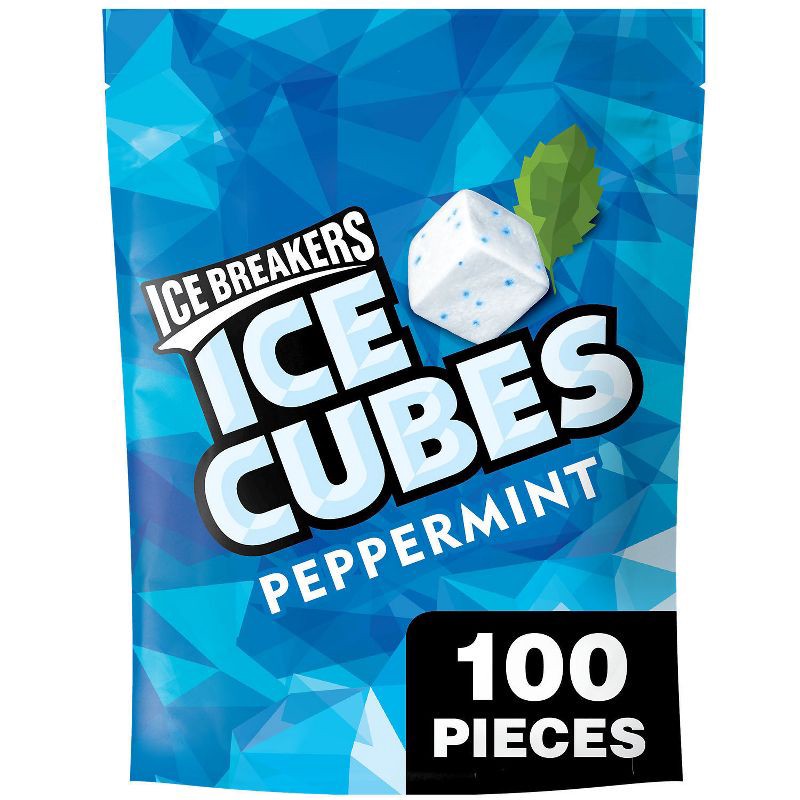slide 1 of 6, Ice Breakers Ice Cubes Peppermint Sugar-Free Gum - 100ct, 100 ct