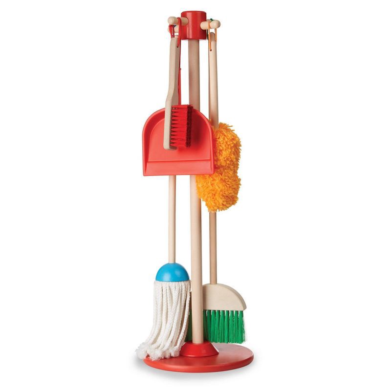 slide 1 of 9, Melissa & Doug Let's Play House! Dust, Sweep & Mop 6pc Set, 6 ct